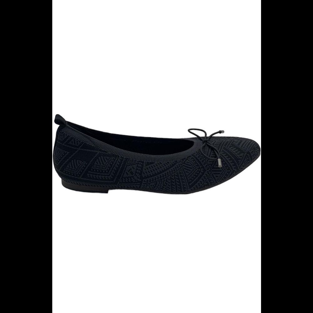 WIDE Skechers Cleo Snip Knit Vegan Skimmers Sweet Class Black/Charcoal